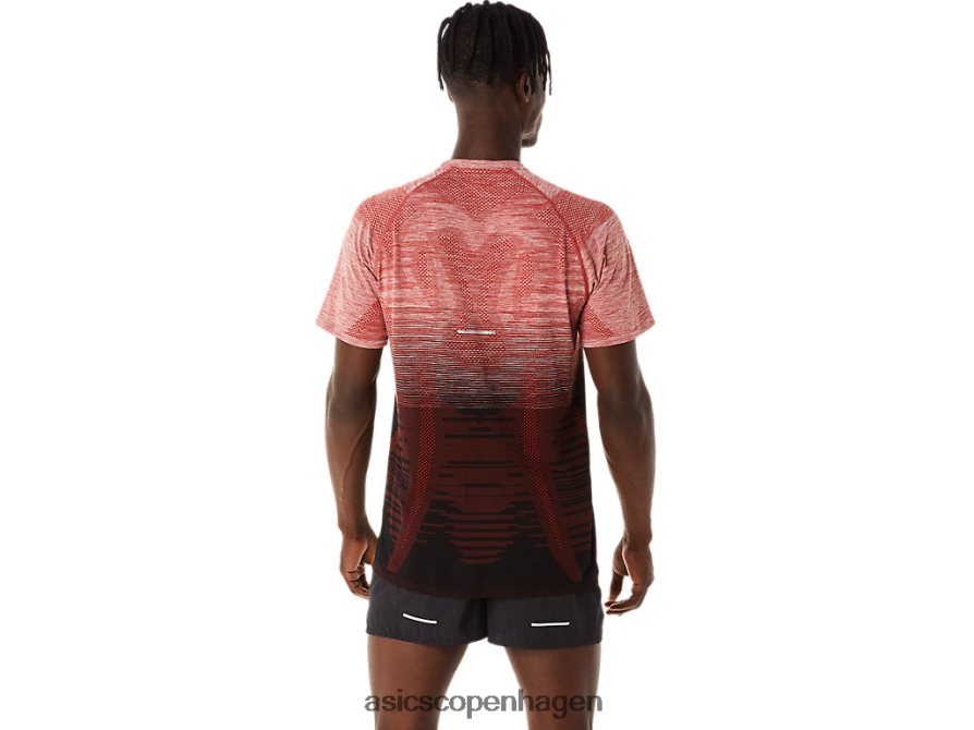 Asics sømløs kortærmet top performance sort/krydderi latte Z206F6119