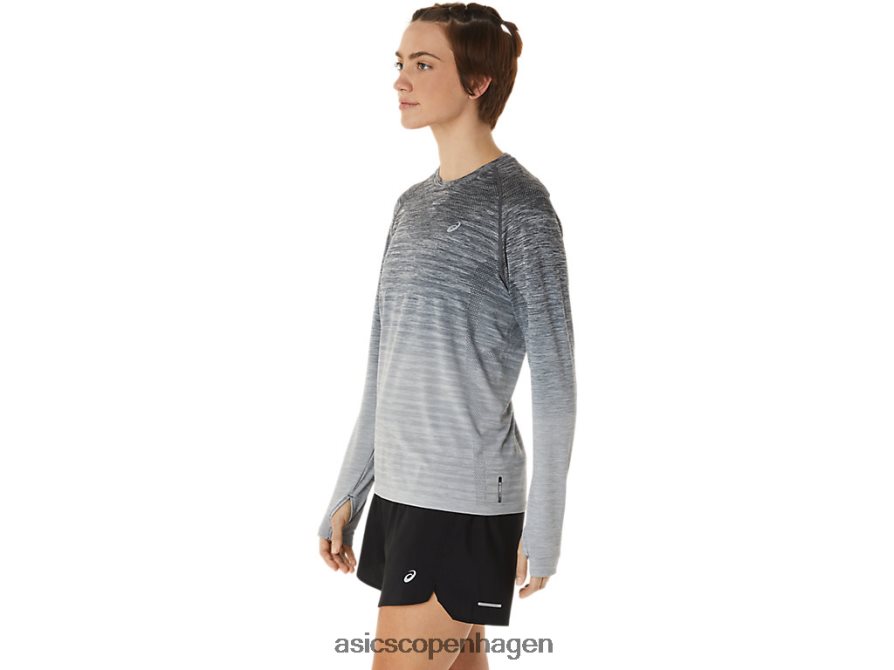 Asics sømløs langærmet top bærergrå/gletsjergrå Z206F62988