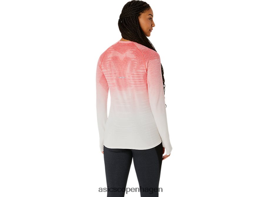 Asics sømløs langærmet top fløde/papaya Z206F62210