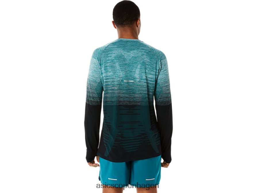 Asics sømløs langærmet top fløjlsfyr/performance sort Z206F6862