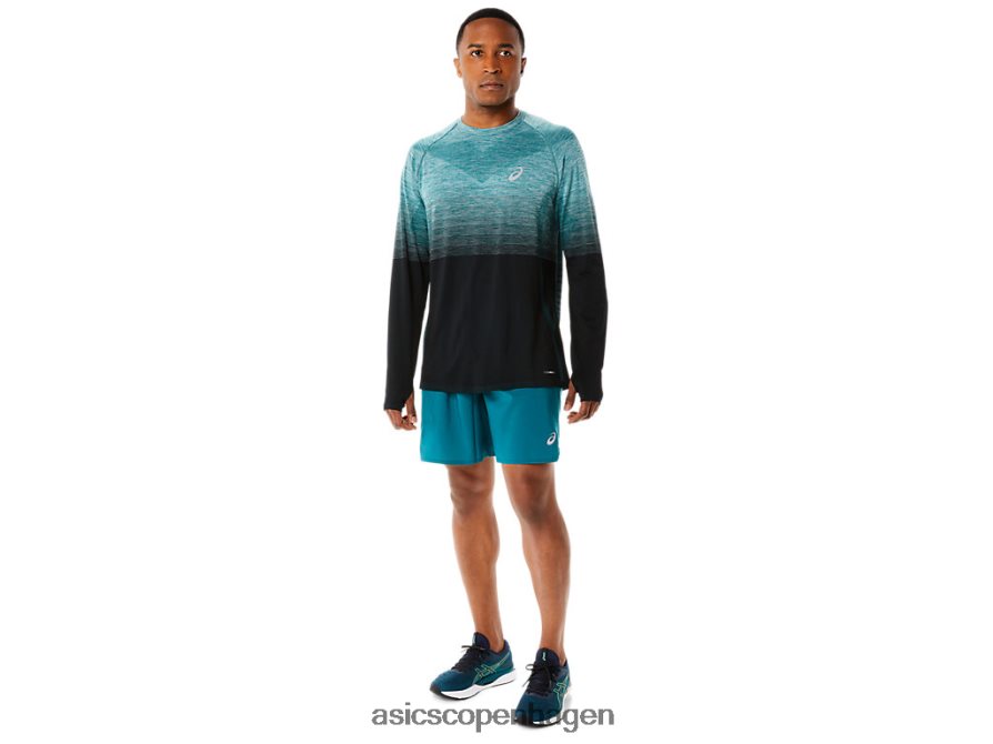 Asics sømløs langærmet top fløjlsfyr/performance sort Z206F6862