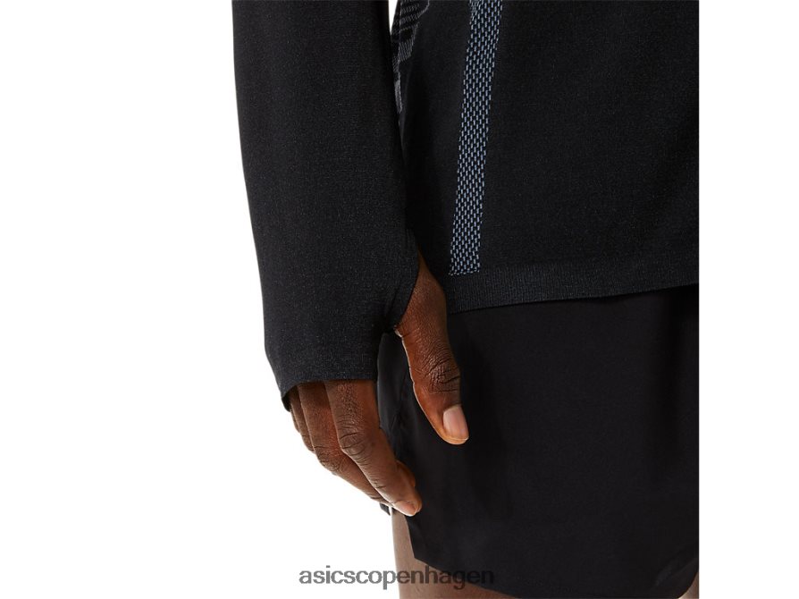 Asics sømløs langærmet top performance sort/bæregrå Z206F61073