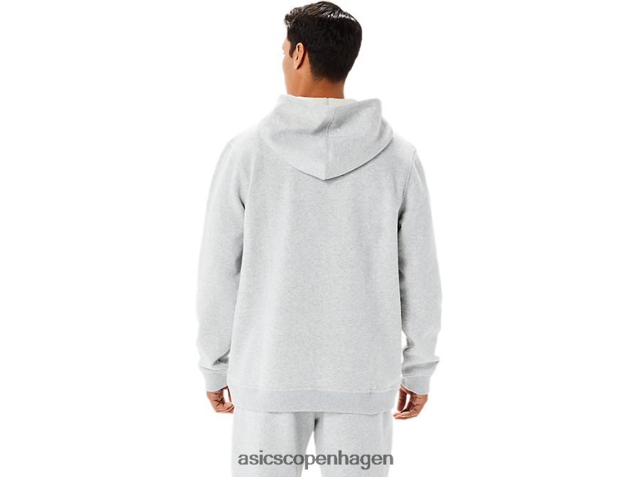 Asics søndag fleece hættetrøje lam lysegrå lyng Z206F61346