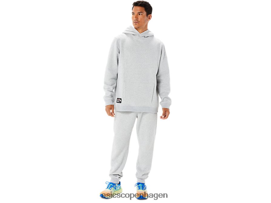 Asics søndag fleece hættetrøje lam lysegrå lyng Z206F61346