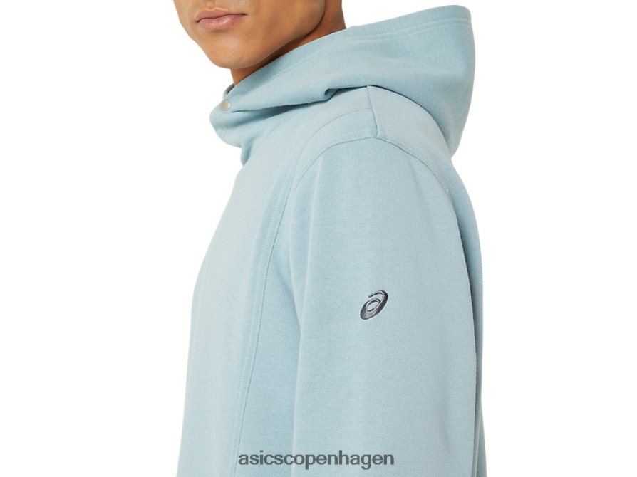 Asics søndag fleece hættetrøje let stål Z206F624