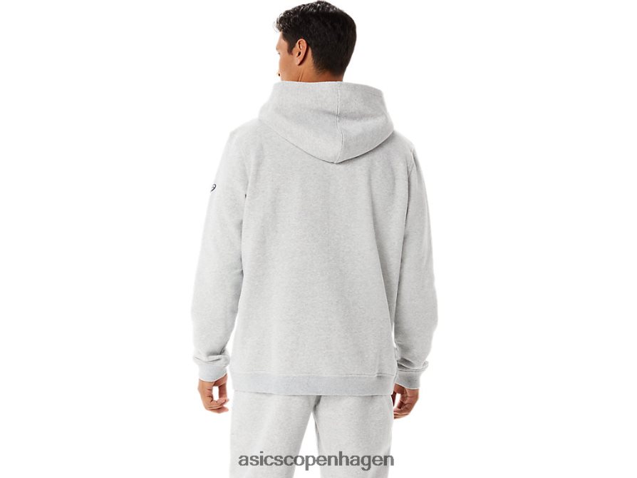 Asics søndag fleece hættetrøje lysegrå lyng Z206F654