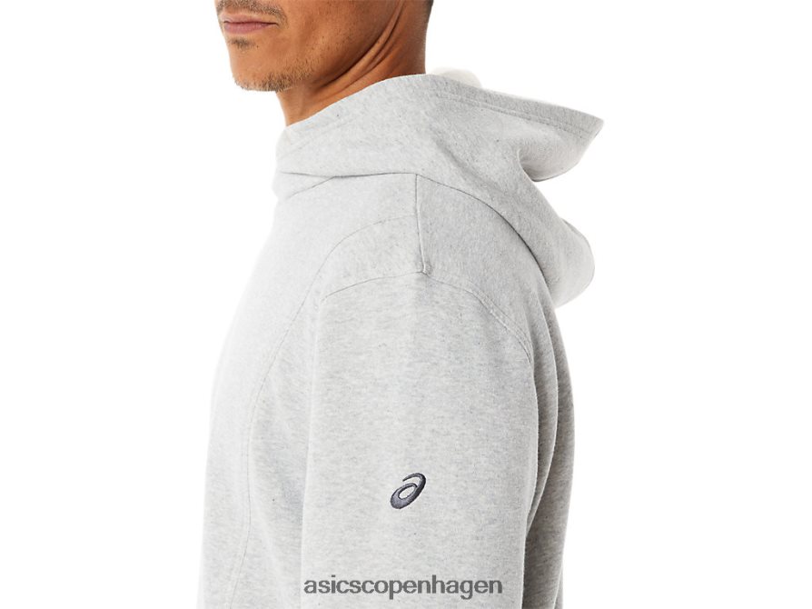 Asics søndag fleece hættetrøje lysegrå lyng Z206F654