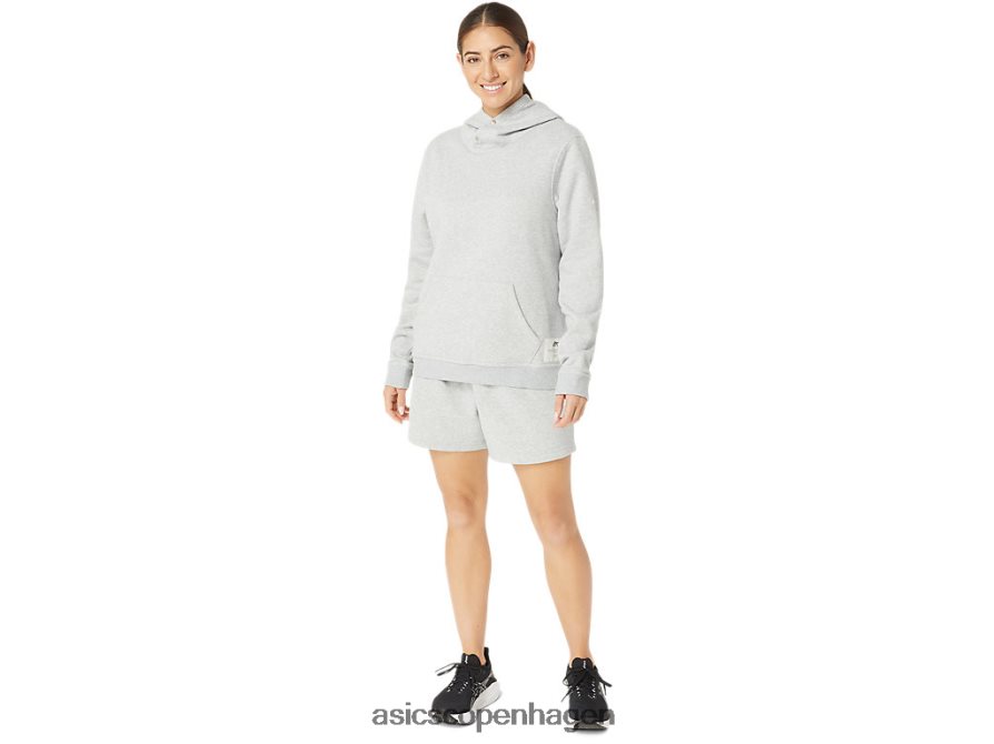 Asics søndag sana fleece hættetrøje lysegrå lyng Z206F62178