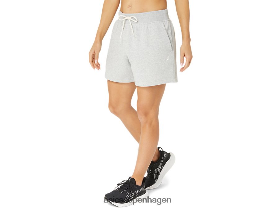 Asics søndag sana fleece short lysegrå lyng Z206F62151