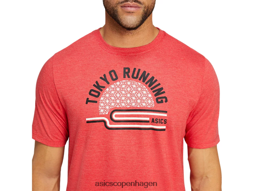 Asics teatokyo t-shirt klassisk rød lyng Z206F62041