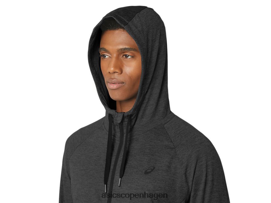 Asics tech fz hættetrøje 20 grafitgrå spacedye Z206F6303