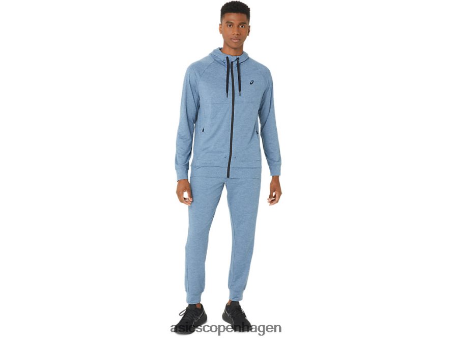 Asics tech pant 20 stål blå spacedye Z206F636