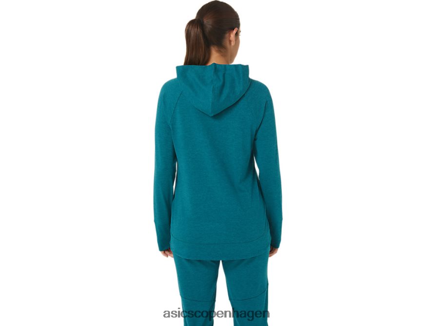 Asics tech pullover hættetrøje fløjlsfyr spacedye Z206F62820