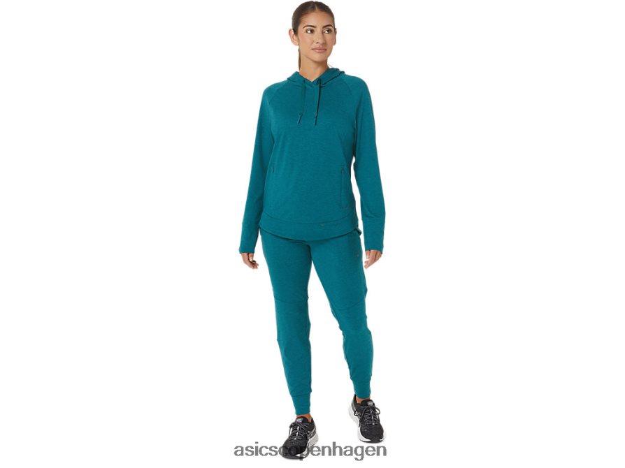 Asics tech pullover hættetrøje fløjlsfyr spacedye Z206F62820