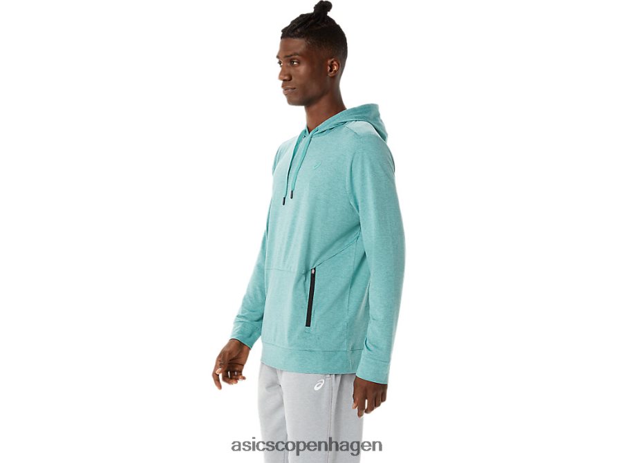 Asics tech pullover hættetrøje salvielyng Z206F61569