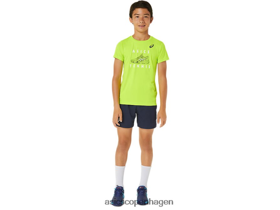 Asics tennis grafisk kortærmet top hazard grøn Z206F64239