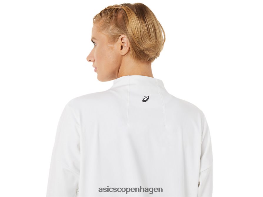 Asics tennis jakke strålende hvid/sort Z206F63286