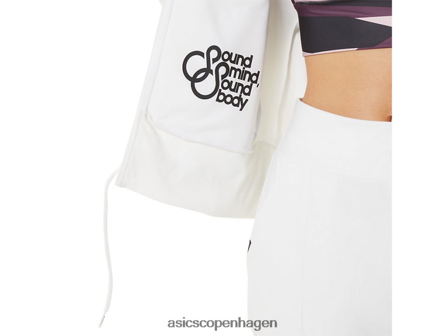 Asics tennis jakke strålende hvid/sort Z206F63286