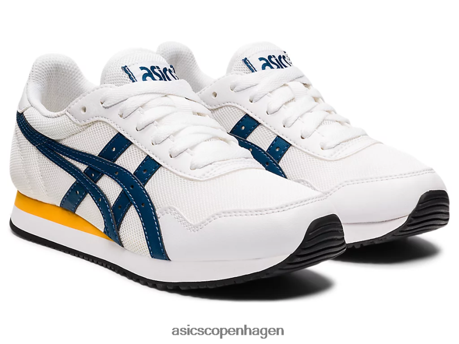 Asics tiger runner folkeskole hvid/lys indigo Z206F64464