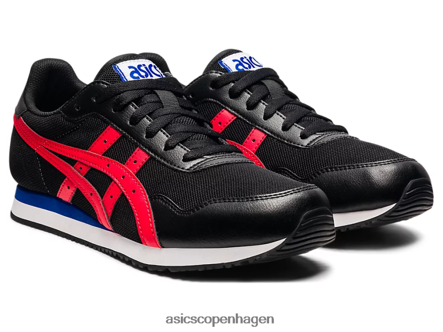 Asics tigerløber sort/elektrisk rød Z206F61740