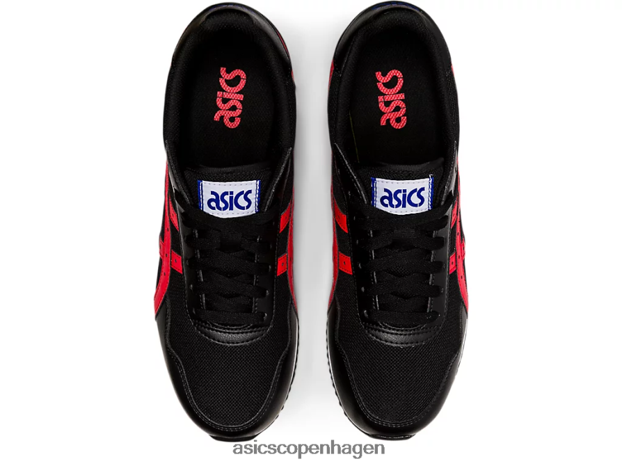 Asics tigerløber sort/elektrisk rød Z206F61740