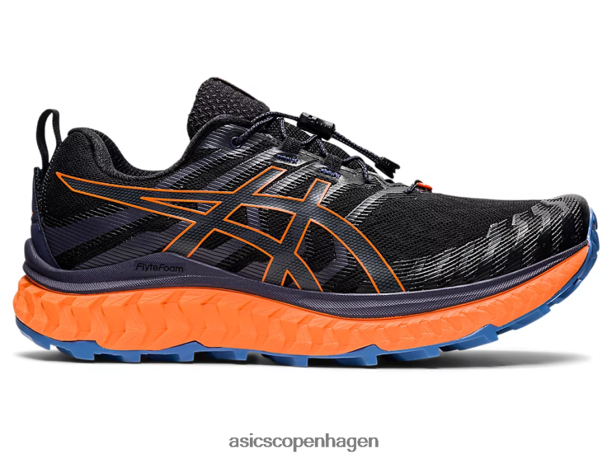 Asics trabuco max sort/chokerende orange Z206F61485