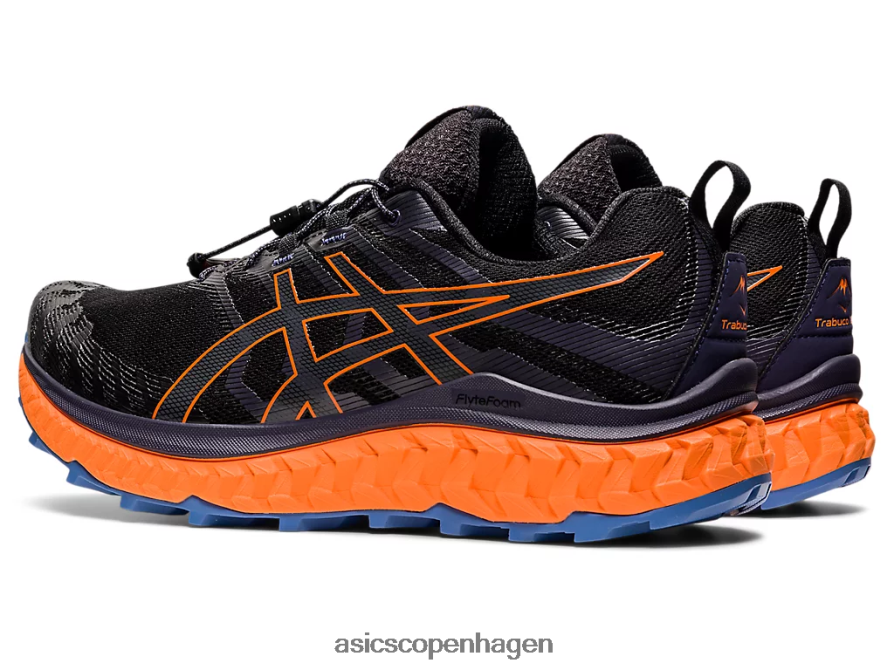 Asics trabuco max sort/chokerende orange Z206F61485