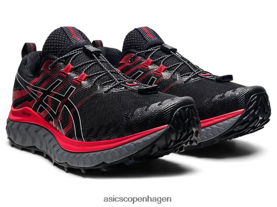 Asics trabuco max sort/elektrisk rød Z206F61862