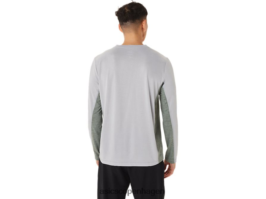 Asics train sana langærmet piemontegrå/lavgrøn Z206F61419