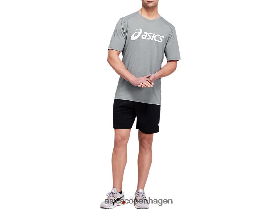 Asics triblend trænings-kortærmet top pladestenslyng/hvid Z206F61987