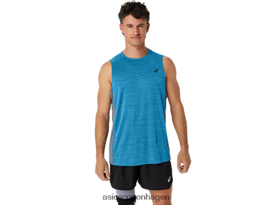 Asics træne sana muskeltank island blue/sheet rock Z206F617