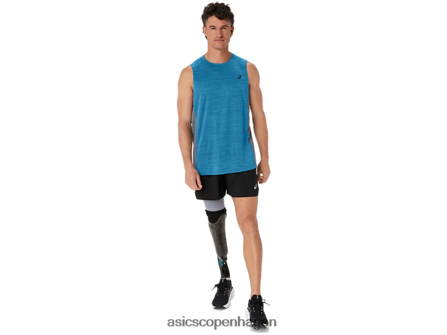 Asics træne sana muskeltank island blue/sheet rock Z206F617