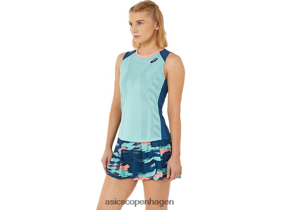 Asics tændstik tank oasisgrøn/lys indigo Z206F63495