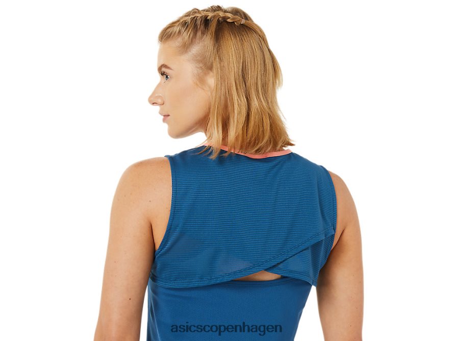 Asics tændstik tank oasisgrøn/lys indigo Z206F63495