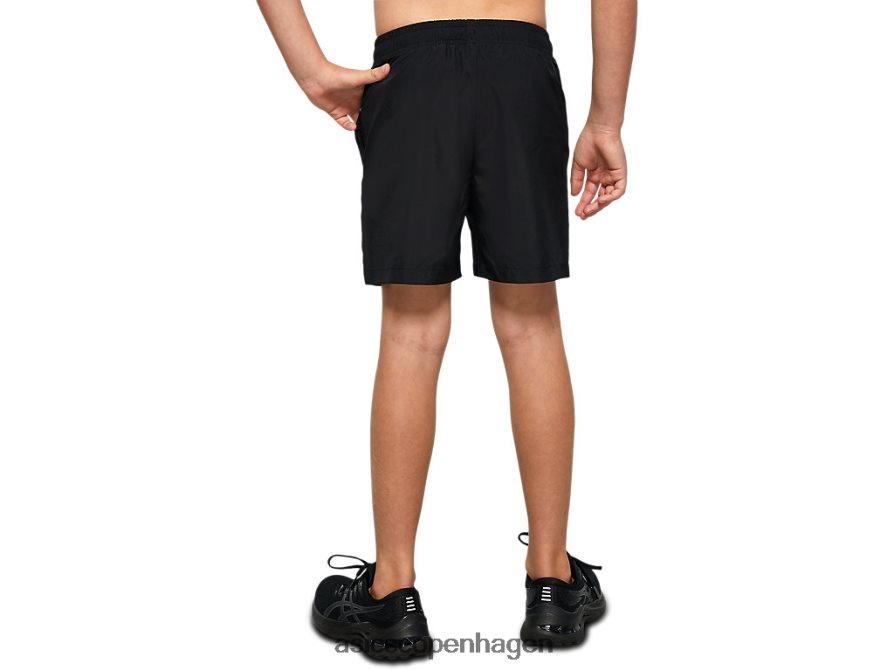 Asics ungdomsvævet sportskort ydeevne sort Z206F64226