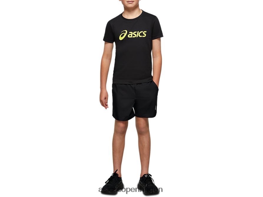 Asics ungdomsvævet sportskort ydeevne sort Z206F64226