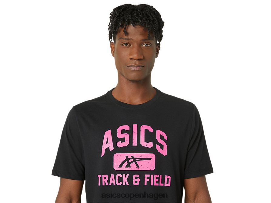 Asics unisex atletik grafisk t-shirt ydeevne sort Z206F667