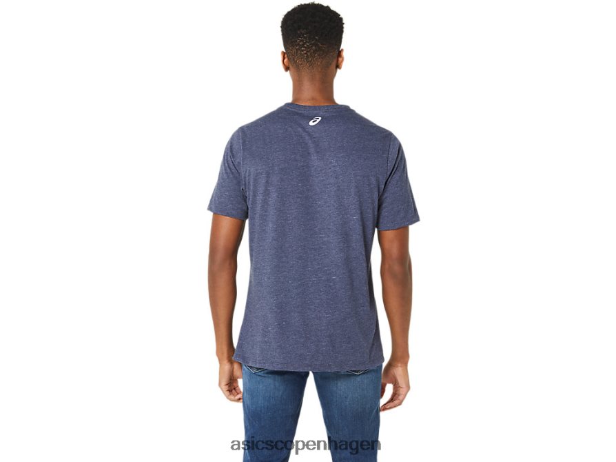 Asics unisex blue jean mile crew t-shirt ærtelyng Z206F625