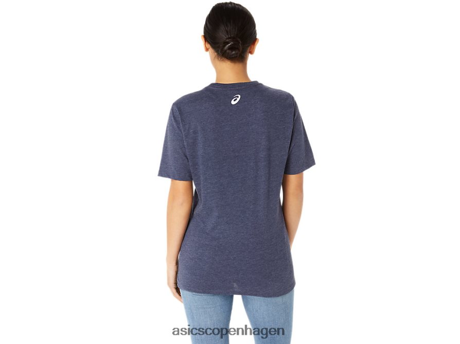 Asics unisex blue jean mile crew t-shirt ærtelyng Z206F625