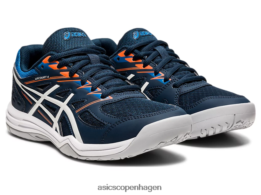 Asics upcourt 4 klasse skole fransk blå/hvid Z206F64425