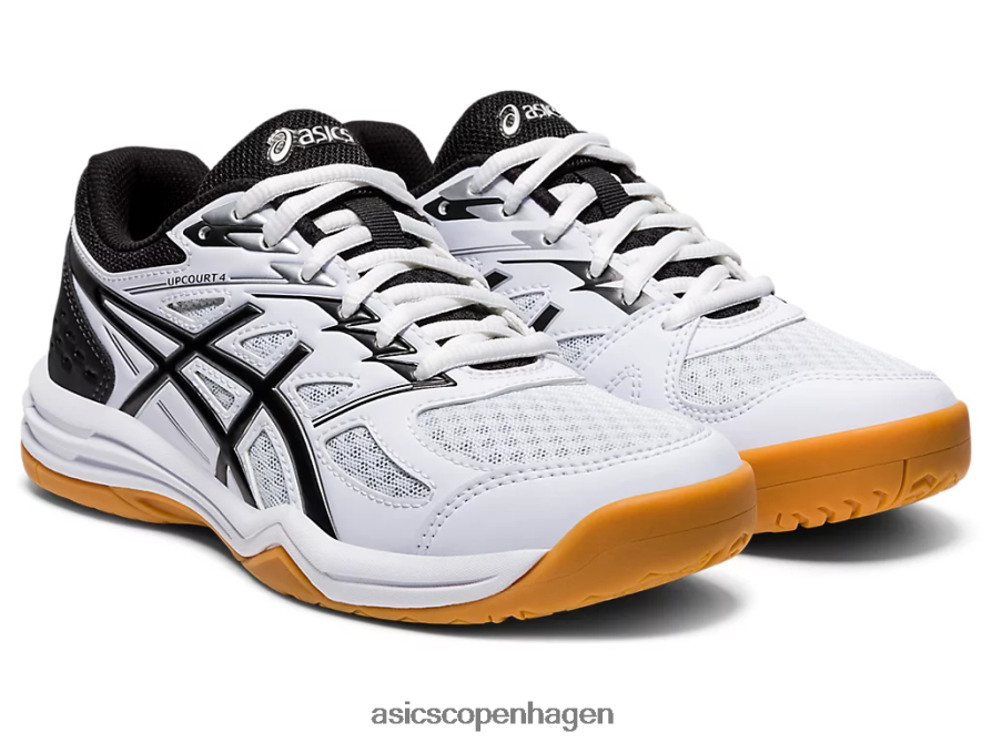 Asics upcourt 4 klasse skole hvid sort Z206F64558