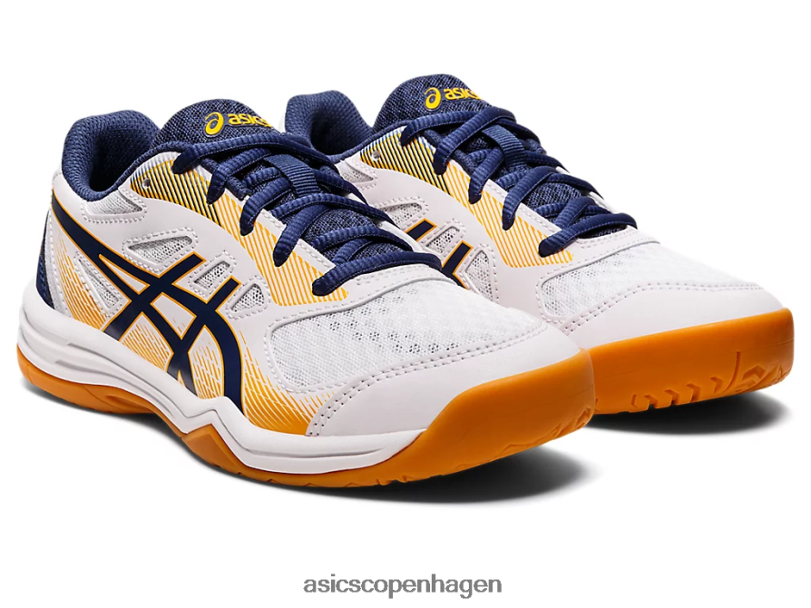 Asics upcourt 5 klasse skole hvidt/dybt hav Z206F64420