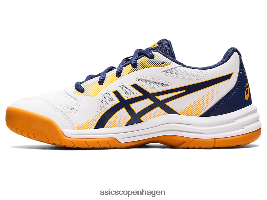 Asics upcourt 5 klasse skole hvidt/dybt hav Z206F64420