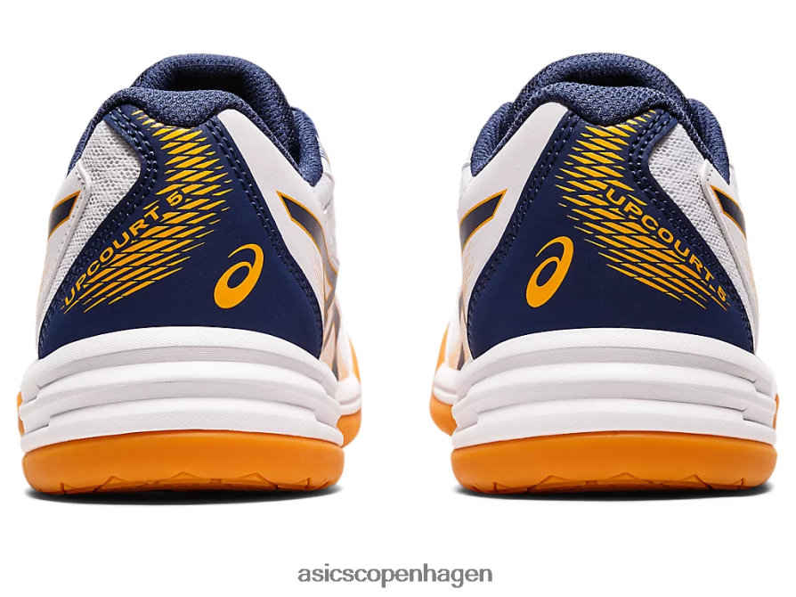 Asics upcourt 5 klasse skole hvidt/dybt hav Z206F64420