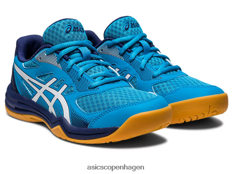 Asics upcourt 5 klasse skole ø blå/hvid Z206F64271