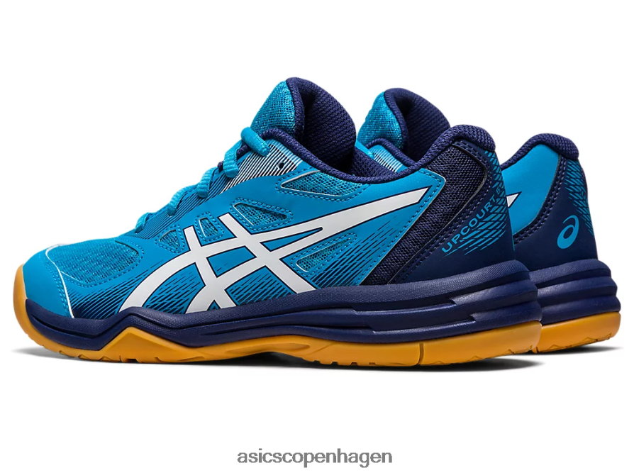 Asics upcourt 5 klasse skole ø blå/hvid Z206F64271
