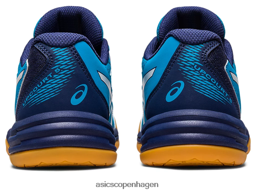 Asics upcourt 5 klasse skole ø blå/hvid Z206F64271
