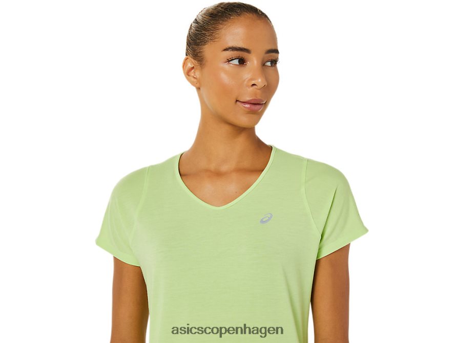 Asics v-hals kortærmet top lime grøn Z206F63370