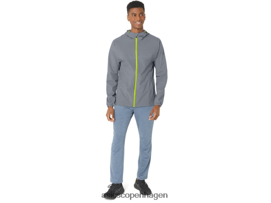 Asics vandtæt jakke sheet rock/limeskal Z206F6246