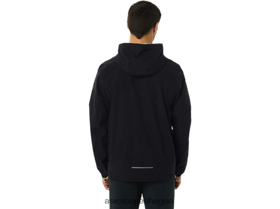 Asics vandtæt jakke ydeevne sort/limeskal Z206F6231